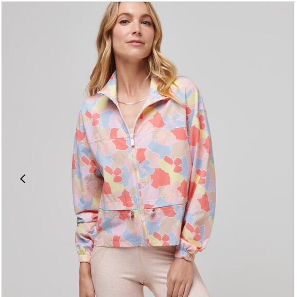 Women’s Travis Mathew “Girls Weekend” Top jacket Sz. XL  -Full Zip Floral - Picture 1 of 12